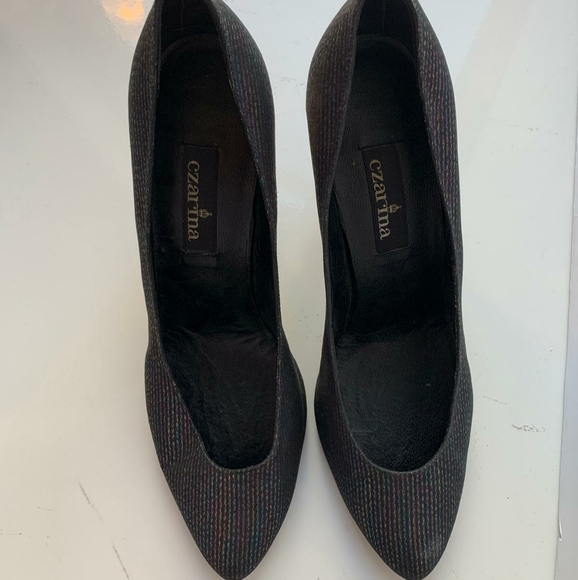 Rare VTG Rainbow Metallic Striped Pumps 🌈 - Picture 5 of 11